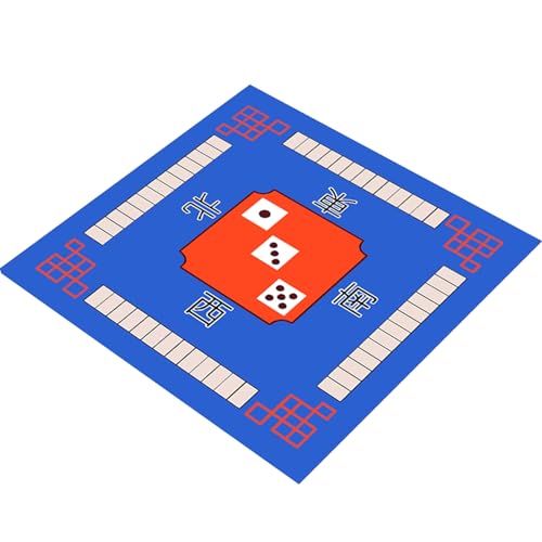 Makamsui Mahjong Tischmatte, quadratisch, rutschfest, geräuschreduzierend, Tischabdeckung, Brettspielmatte, Mahjong-Zubehör, Tischdecke, Mah Jongg, Tischabdeckung, Spielmatte, Mahjong, Paigow, von Makamsui