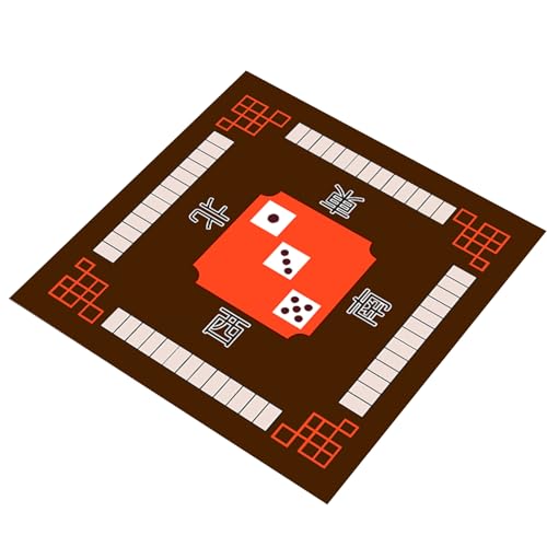 Makamsui Mahjong Tischmatte, quadratisch, rutschfest, geräuschreduzierend, Tischabdeckung, Brettspielmatte, Mahjong-Zubehör, Tischdecke, Mah Jongg, Tischabdeckung, Spielmatte, Mahjong, Paigow, von Makamsui