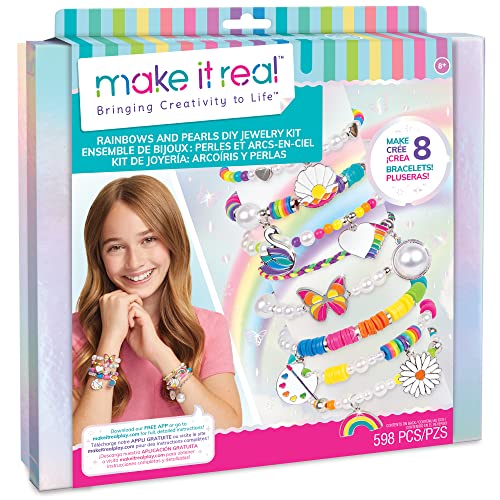 Make It Real 1729 Rainbows and Pearls Herz bastelset, Multicoloured, S von Make It Real