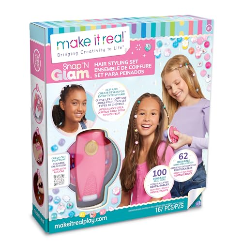 Make It Real Haarstyling-Set Snap 'N Glam, kreative Spielzeug von Make It Real