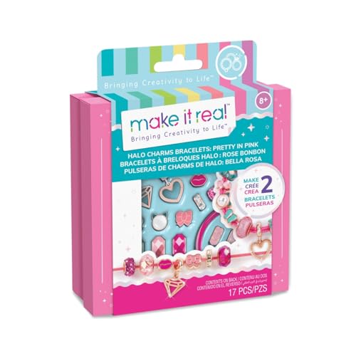 Make It Real 2901708 Charm Armbänder, DIY Armband Set mit stylischen Anhängern und Perlen in Pink, Schmuck selber basteln für Kinder Make It Real 2901708 Charm Armbänder, DIY Armband Set mit stylischen Anhängern und Perlen in Pink, Schmuck selber basteln für Kinder von Make It Real