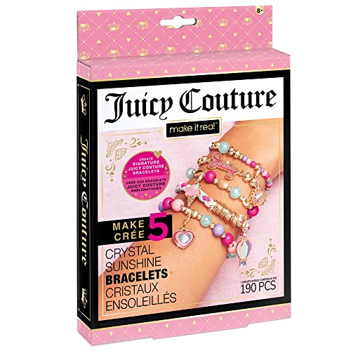 Juicy Couture DIY Schmuckbastelset Crystal Sunshine: 5 stylische Armbänder zum Selbermachen mit Perlen und Charms mit echten Swarovski Kristallen | Geschenk für Mädchen ab 8 Jahren Juicy Couture DIY Schmuckbastelset Crystal Sunshine: 5 stylische Armbänder zum Selbermachen mit Perlen und Charms mit echten Swarovski Kristallen | Geschenk für Mädchen ab 8 Jahren von Make It Real