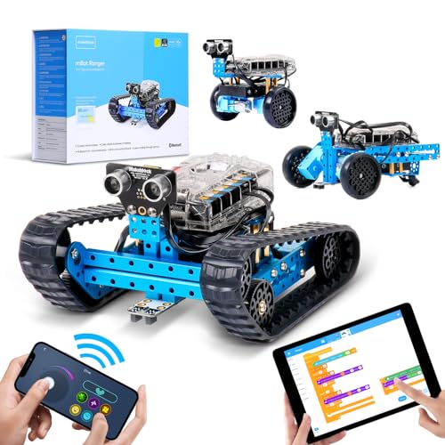 Makeblock mBot Ranger Roboter Programmierbarer 3 in 1, Roboter Bausatz für Kinder ab 8 Jahre, APP-Ferngesteuerte Roboter Kinder Spielzeug können mit Scratch/Arduino programmiert Werden von Makeblock