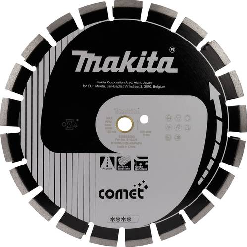 Makita B-13275 Diamanttrennscheibe 350mm 1 St. Asphalt, Beton, Beton, Beton, Kalksandstein, Schamott von Makita