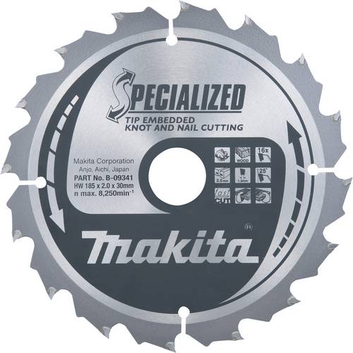 Makita B-33196 Kreissägeblatt 235 x 30 x 1.6mm Zähneanzahl: 48 1St. von Makita