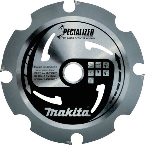 Makita B-33685 Kreissägeblatt 165 x 20mm Zähneanzahl: 4 1St. von Makita