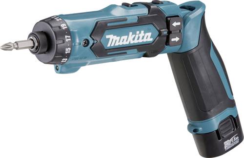 Makita DF012DSE Akku-Knickschrauber 7.2V 1.5Ah Li-Ion inkl. 2. Akku, inkl. Ladegerät, inkl. Koffer von Makita