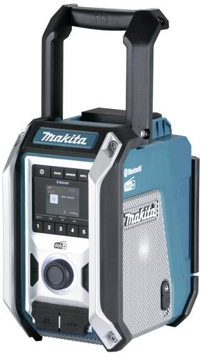 Makita Baustellenradio DAB, DAB+ AUX, Bluetooth®, USB spritzwassergeschützt, stoßfest Türkis, Sc von Makita