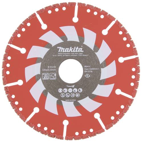 Makita Rescue B-55310 Diamanttrennscheibe 125mm 1 St. Metall, Beton, Harz, Glas, Kunststoff von Makita