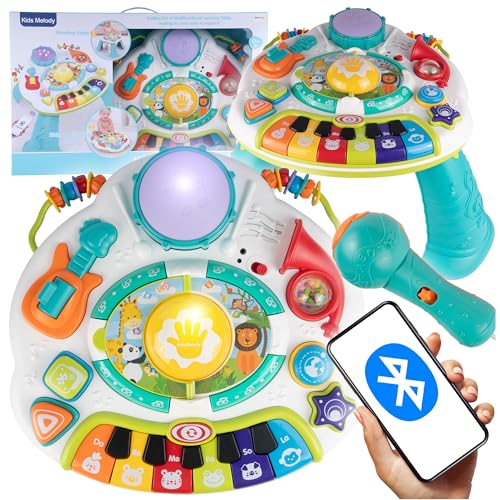 MalPlay Baby Motorik Spielzeug ab Geburt, 6 Monaten, 1 Jahr, Kleinkinder Kinderspielzeug, Educational, Interaktive Spielzeug mit Bluetooth und Mikrofon von MalPlay