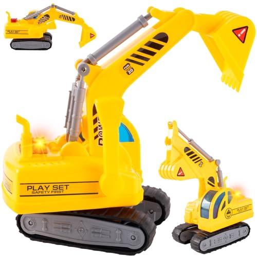 MalPlay Bagger mit Beweglicher Schaufel auf Caterpillar Baufahrzeug Fährt Licht Sound ab 3 Jahren MalPlay Bagger mit Beweglicher Schaufel auf Caterpillar Baufahrzeug Fährt Licht Sound ab 3 Jahren von MalPlay