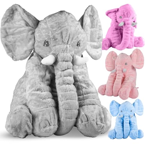 MalPlay Großes Plüsch Elefanten XXL Kuscheltier Teddybär Kissen für Kinder Kuscheltier 70cm von MalPlay