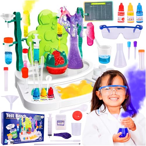 MalPlay Kinder Wissenschaft Experimente Chemie Kit Biologie-Labor Spielzeug ab 6 Jahren Mikroskop Container Jungen Mädchen Experimentierkasten von MalPlay