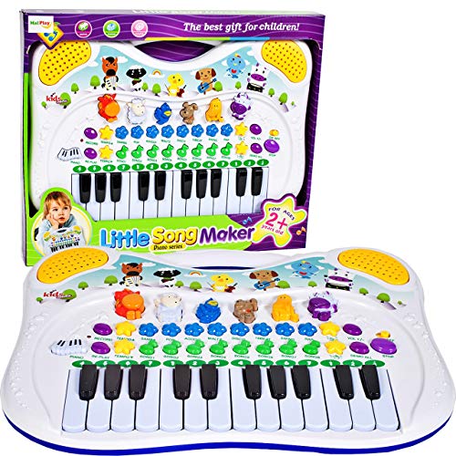 MalPlay Musikspielzeug | Baby erstes Keyboard | Piano Tier-Keyboard mit Tiergerausche | Aufnahmefunktion | Babyspielzeug Lernspielzeug für Kinder ab 3 Jahre Jungen und Mädchen MalPlay Musikspielzeug | Baby erstes Keyboard | Piano Tier-Keyboard mit Tiergerausche | Aufnahmefunktion | Babyspielzeug Lernspielzeug für Kinder ab 3 Jahre Jungen und Mädchen von MalPlay