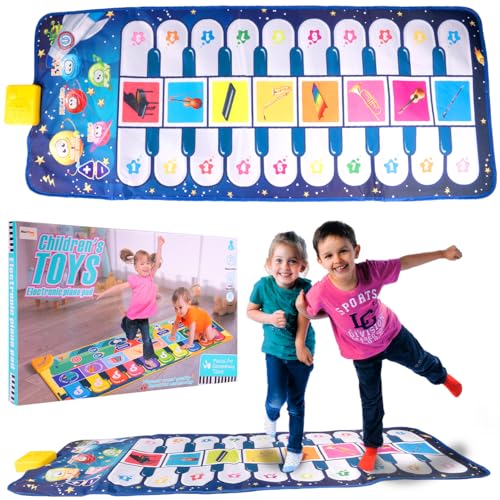 MalPlay Tanzmatte Musikalischer Tanz Interaktiver, Raum, Musikspielzeug ,Keyboard Matte für Kinder ab 3 Jahren, Musikmatte mit mehreren Funktionen von MalPlay