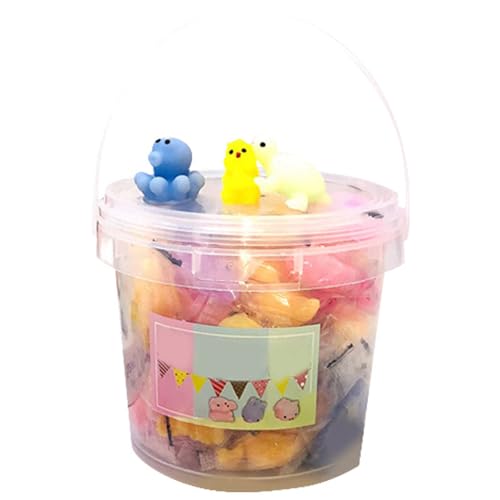 Malloy Squishy-Toy-Set 24 Stück Party-Geschenke für Kinder, Mochi Spielzeug Stressabbau Angstlöser-Set für Ostern mit Aufbewahrungsbox von Malloy