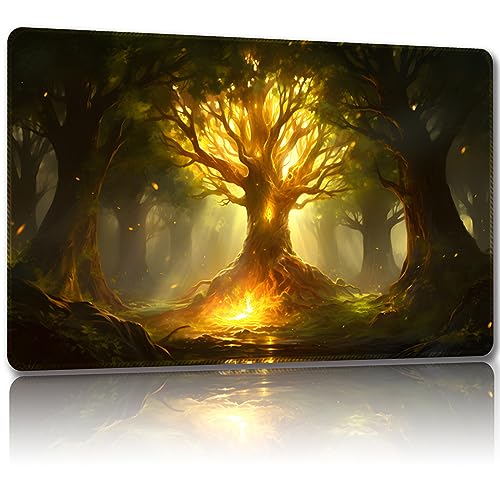 Malqiqi Spielmatte für MTG, mit kostenlosen Aufbewahrungstaschen, Spielmatte, 61 x 35,6 cm, TCG und Brettspielmatte für Karten, Mauspad, Schreibtischmatten (Magic Mat 50, normal) von Malqiqi