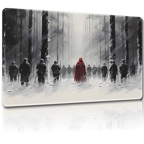 Malqiqi Spielmatte für MTG, mit kostenlosen Aufbewahrungstaschen, Spielmatte 61 x 35,6 cm, TCG und Brettspielmatte für Karten, Mauspad, Schreibtischmatten (normal, Magic Mat 19) von Malqiqi