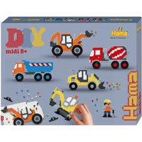 Hama 3163 - DIY Bügelperlen Midi 5+, Motiv Baufahrzeuge, Geschenkpackung, 4000 Stück Hama 3163 - DIY Bügelperlen Midi 5+, Motiv Baufahrzeuge, Geschenkpackung, 4000 Stück von Malte Haaning Plastic A/S, Dänemark
