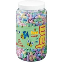 Hama 8544 - Bügelperlen Maxi 3+, Pastellmix mit 5 Farben, Dose, 1400 Stück Hama 8544 - Bügelperlen Maxi 3+, Pastellmix mit 5 Farben, Dose, 1400 Stück von Malte Haaning Plastic A/S, Dänemark