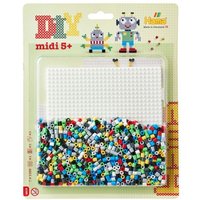 Hama 4218 - DIY Bügelperlen Midi 5+, Motiv Roboter, ca. 1100 Stück Hama 4218 - DIY Bügelperlen Midi 5+, Motiv Roboter, ca. 1100 Stück von Malte Haaning Plastic A/S, Dänemark