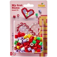 Hama 8985 - My first Hama, Bügelperlen Maxi 3+, Motiv Herz, 100 Stück Hama 8985 - My first Hama, Bügelperlen Maxi 3+, Motiv Herz, 100 Stück von Malte Haaning Plastic A/S, Dänemark