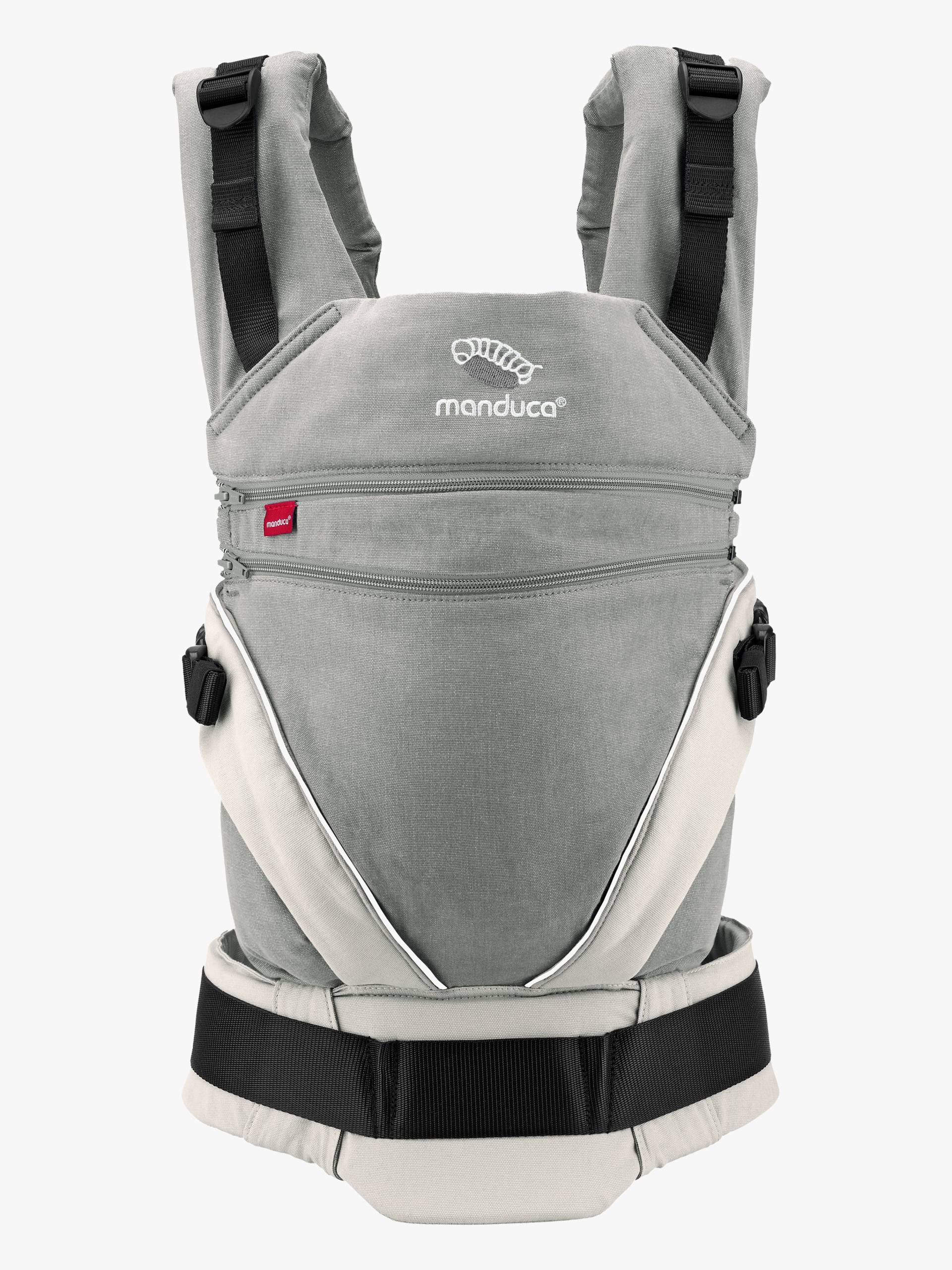 Manduca XT Cotton Babytrage, Grey-White Manduca XT Cotton Babytrage, Grey-White von Manduca