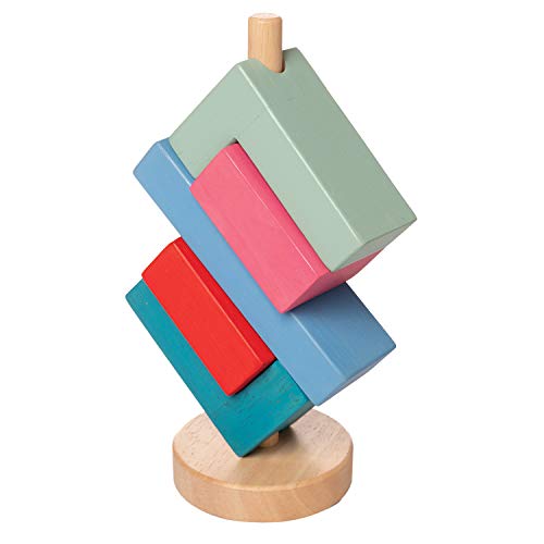 Manhattan Toy 218150 Einhorn Bam Stack-a-Lacka Stapelspielzeug aus Holz für Kleinkinder, Multi von Manhattan Toy