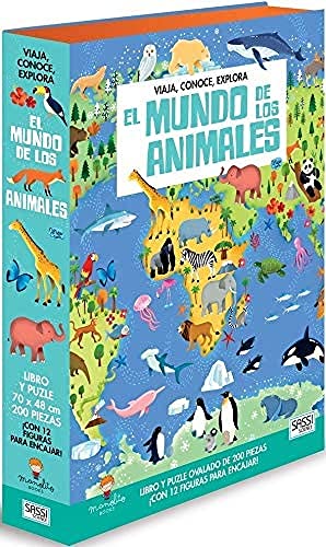 Manolito Books 9788417299545 Buch mit Puzzle Die Welt der Tiere, Sortiert von Manolito Books