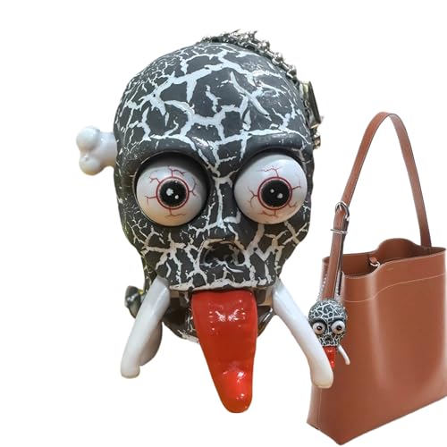 Manolyee Aufzieh-Skelett Spielzeug - Uhrwerk-Schädel Laufendes Streich Modell Spielzeug,Kreativer Stressabbau Dekoration Halloween Geburtstagsparty Scherz Für Feste Und Events Manolyee Aufzieh-Skelett Spielzeug - Uhrwerk-Schädel Laufendes Streich Modell Spielzeug,Kreativer Stressabbau Dekoration Halloween Geburtstagsparty Scherz Für Feste Und Events von Manolyee