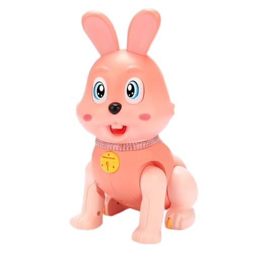 Manolyee Kaninchenspielzeug mit Lichtern, leuchtendes Hasenspielzeug | Musikalisches Hasen-Leuchtspielzeug - Cartoon bewegliches blinkendes Spielzeug, niedliches Schüttelkopfspielzeug für Kindertag, von Manolyee