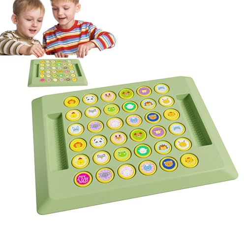 Schachgedächtnisspiel umdrehen, Animal umdrehen Schachspielzeug,Creative Pair-Up Memory Game Board | Aktivität der pädagogischen Fun Puzzle Strategie, frühkindliches Entwicklungsspielzeug für von Manolyee