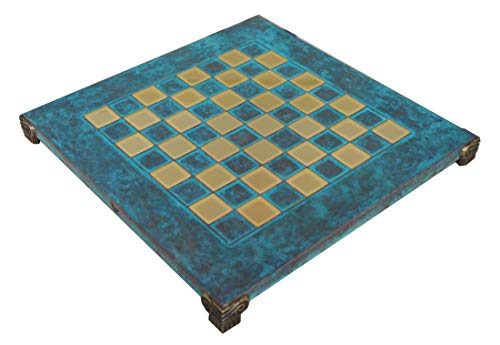 Blue Oxidized Chess Board - 1" Squares von Manopoulos