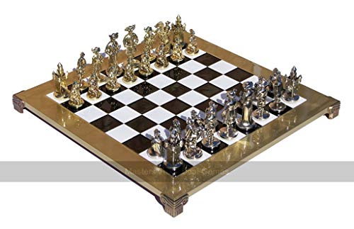 Manopoulos Medieval Knights Metal Chess Set von Manopoulos