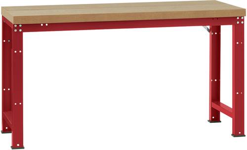 Manuflex WP3026.3003 Grundwerkbank PROFI Standard mit Blechbelagplatte, BxTxH = 1750 x 700 x 840mm von Manuflex