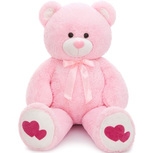 MaoGoLan Riesiger rosa Teddybär mit Höraufdrucken von MaoGoLan