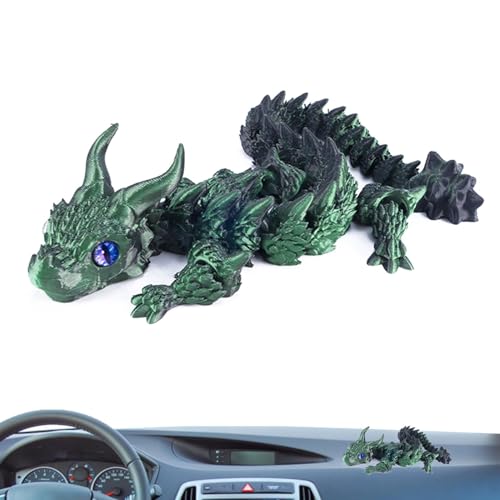 Maodom 3D-Drache, 3D-Druck-Drache - Artikulierter Drachendekor für den Schreibtisch für zu Hause - Home Desktop Decor Gelenksimulation Drache Flexible Gelenke für Tischauto von Maodom