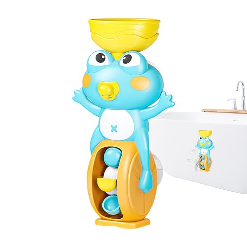 Maodom Duschspielzeug - Wasserspielzeug Mit Wasserrad,Mit Saugnapf Froschform Lernspiel Für Sensorik Ab 3 Jahren Für Und Mädchen Drinnen & Draußen Maodom Duschspielzeug - Wasserspielzeug Mit Wasserrad,Mit Saugnapf Froschform Lernspiel Für Sensorik Ab 3 Jahren Für Und Mädchen Drinnen & Draußen von Maodom