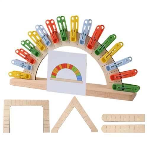 Maodom Farbanpassungsspiel für Kinder, Farbanpassungs-Sensorikspielzeug,Kognitives Lernspielzeug für Kinder - Früherziehungsspielzeug, farblich passendes Spielzeug, Bunte Clips, passendes Set für und von Maodom