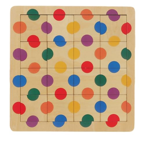 Maodom Farbpuzzle-Brett, Form-passende Puzzles - Holzform-passendes sensorisches Puzzlebrett | Vorschul-Lernspielzeug, pädagogisches Farberkennungs-Sortier-Puzzlespielzeug für und Mädchen von Maodom