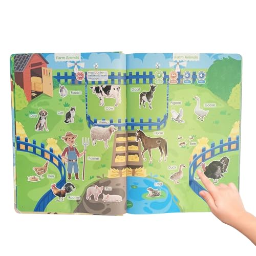 Maodom Interaktive Bücher Für Kleinkinder, Buch, 260 Wörter Elektronisches Sprechspielzeug Mit 14 Themen Zum Buchstabieren Sprachentwicklung Lernspielzeug Maodom Interaktive Bücher Für Kleinkinder, Buch, 260 Wörter Elektronisches Sprechspielzeug Mit 14 Themen Zum Buchstabieren Sprachentwicklung Lernspielzeug von Maodom