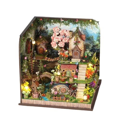 Maodom Miniatur Haus Bausatz,Handgefertigtes Kleines Haus | Buch Nook Bausatz Für Bücherregal Deko Jugendliche Erwachsene Zuhause Dekoration Feiertage Maodom Miniatur Haus Bausatz,Handgefertigtes Kleines Haus | Buch Nook Bausatz Für Bücherregal Deko Jugendliche Erwachsene Zuhause Dekoration Feiertage von Maodom