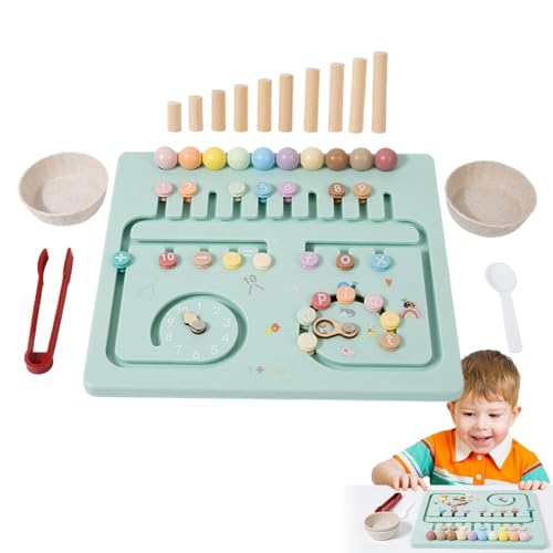 Maodom Zählspielzeug für Kleinkinder von 1 bis 3 Jahren, Mathe-Spiele für den Kindergarten - Umweltfreundliche Brettspiele Math Manipulatives Kindergarten | Multifunktionales Zählspielzeug und von Maodom