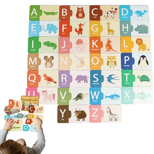Maodom Zuordnungsspiel Für Kinder | Alphabet Zahlen Zuordnungsspielkarten | Pädagogisches Spielzeug zum Zählen Lernen für Kindergartenkinder 1,5–6 Jahre Maodom Zuordnungsspiel Für Kinder | Alphabet Zahlen Zuordnungsspielkarten | Pädagogisches Spielzeug zum Zählen Lernen für Kindergartenkinder 1,5–6 Jahre von Maodom