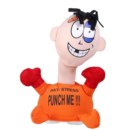 Punch Me Puppe,Schlag Mich Schreiende Puppe,Anti Stress,Entspannendes Scream Puppenspielzeug,Scream Plush Doll,Weiches&Lustige Zappelpuppe von Maodom