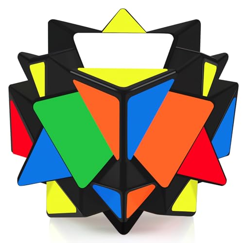 Maomaoyu Zauberwürfel Axis Cube, Zauberwürfel Schwierig Speedcube Zauberwürfel, Teenager Jungen Geschenk Magischer Würfel Puzzle (Schwarz) von Maomaoyu