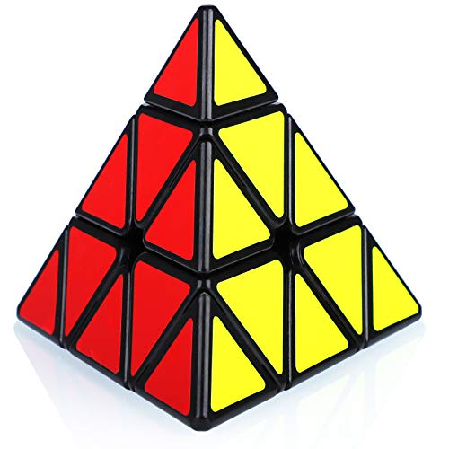 Maomaoyu Pyraminx 3 3 3 x 3 x 3 cm magisches Dreieck Pyramide Speed Magic Cube Puzzle Ultra Schnell (Schwarz) von Maomaoyu