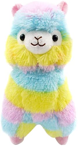 35 cm Regenbogen-Alpaka-Plüschtier, Llama, Stofftier, großes Llamacorn-Alpaka-Puppe, Plüsch, Umarmungskissen, weiches Plüsch-Plüsch-Plüsch-Alpaka-Puppe, Spielzeug, Kindergeschenke von Maomoto