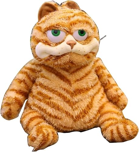 Fat Orange Katze Plüsch Fett Kätzchen Stofftiere Spielzeug, 20 cm lebensechte gelbe getigerte Katze Realistisches Kätzchen Spielzeug für Jungen und Mädchen Kinder Weihnachten Geburtstag Geschenk von Maomoto