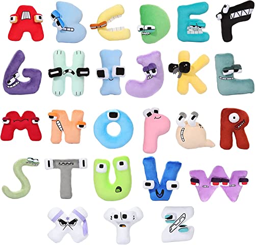 Maomoto Alphabet Lore Plush,26 Pcs Alphabet Lore Plush Toys,Fun Stuffed Alphabet Lore Plush Figure Dolls Funny Plush Toy Gift for Kids and Fans (20,3 cm) von Maomoto